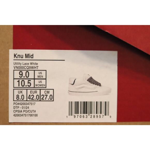 Vans Knu Mid Sz 9 - Picture 6 of 6